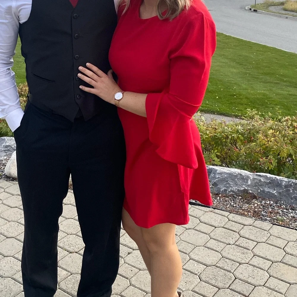 Lulu’s Red Skater Dress - Picture 3 of 5